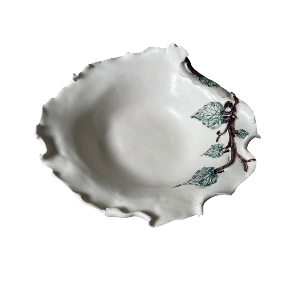 Lawrence House Centre for the Arts Ceramic Leaf Dish